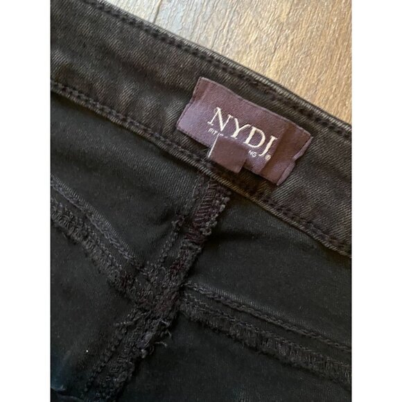 NYDJ NWT Frannie Ami Studded Slimming Skinny Jeans Black Size 12 - Picture 5 of 10